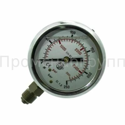 Манометр гидравлический 0-0025 1/4" DIN16288 осевой (торцевой)