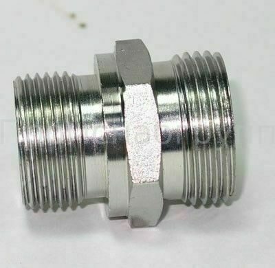 Адаптер штуцер соединение трубное с резьбой, дюймовое, метрическое гидравлическое 208-08-20 (М20х1,5)